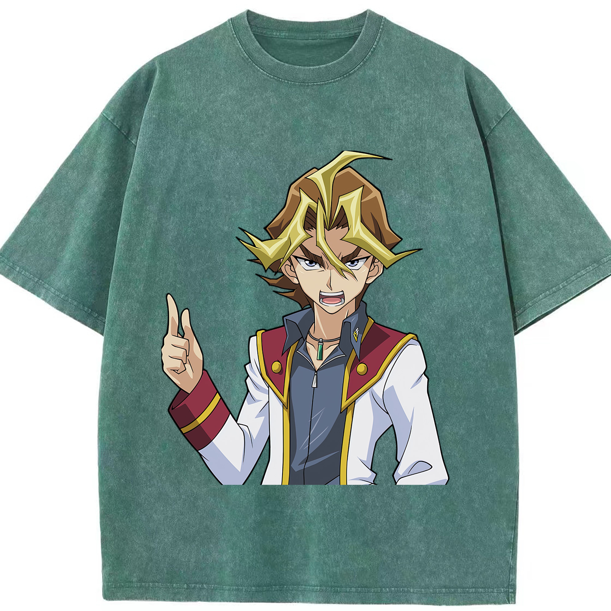 （画像用） 遊☆戯☆王 Yu-Gi-Oh! 綿100% ヴィンテージ風 半袖Tシャツ（フロントプリント）